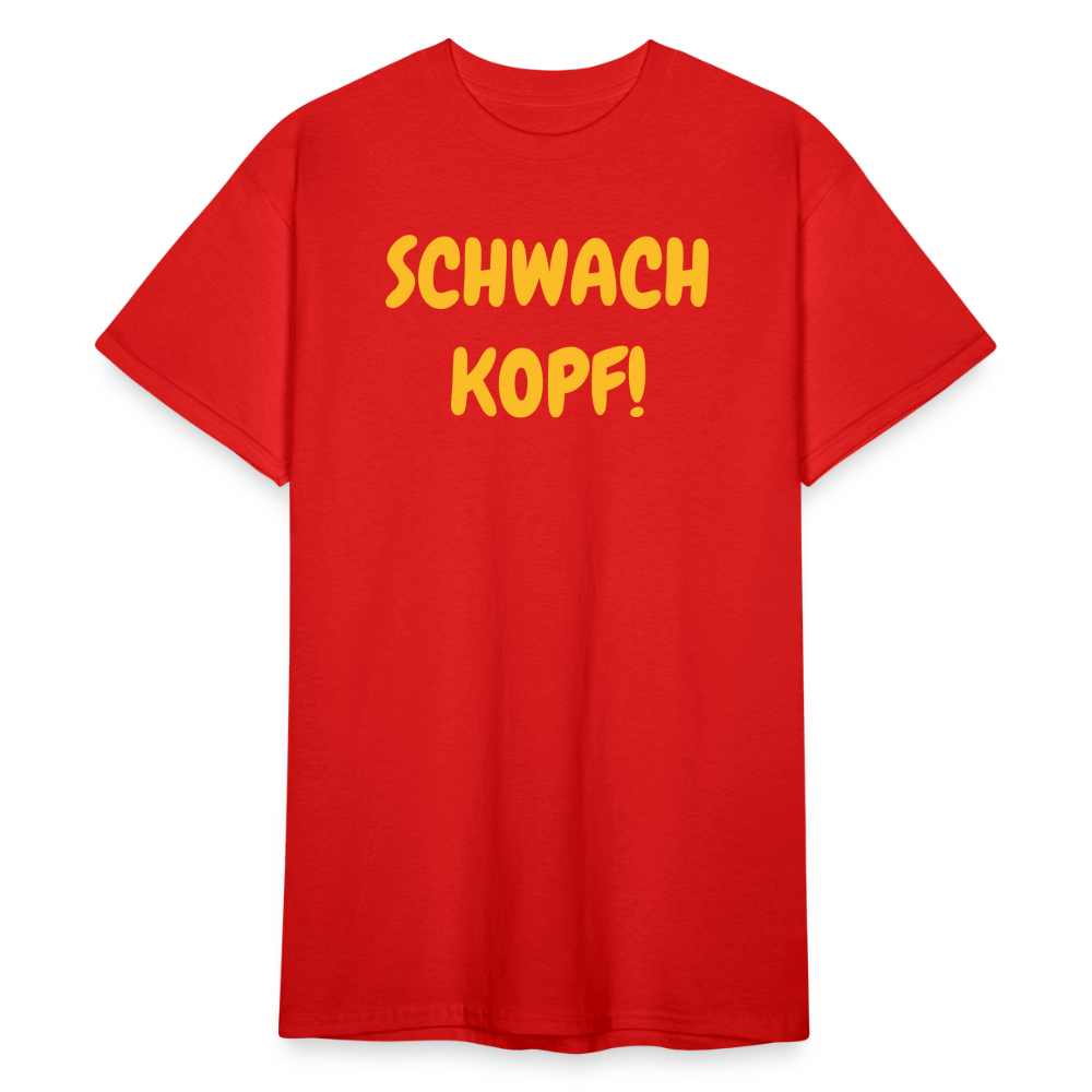SSW1821 Tshirt SCHWACH KOPF! - Rot