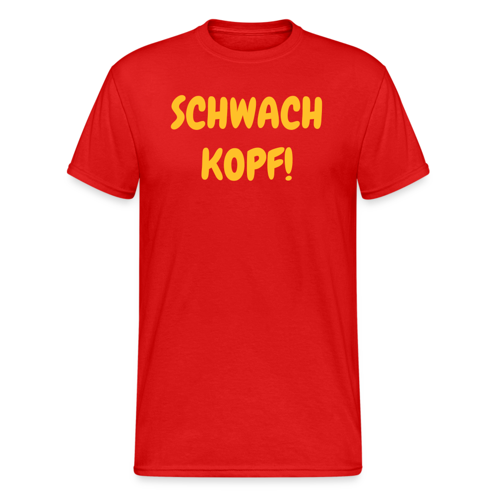 SSW1821 Tshirt SCHWACH KOPF! - Rot