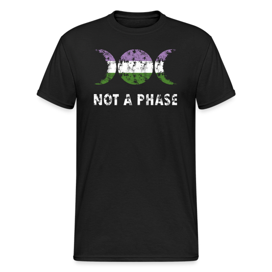 SSW1842 Tshirt Kein nicht-binärer Phase-Genderqueer - Schwarz