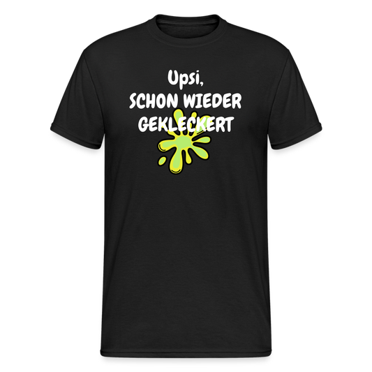 SSW1851 Tshirt Upsi, SCHON WIEDER GEKLECKERT - Schwarz