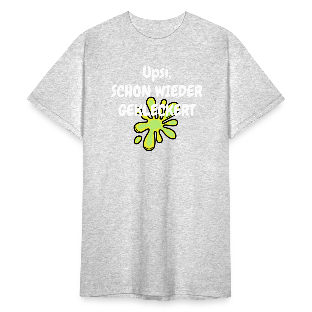 SSW1851 Tshirt Upsi, SCHON WIEDER GEKLECKERT - Grau meliert