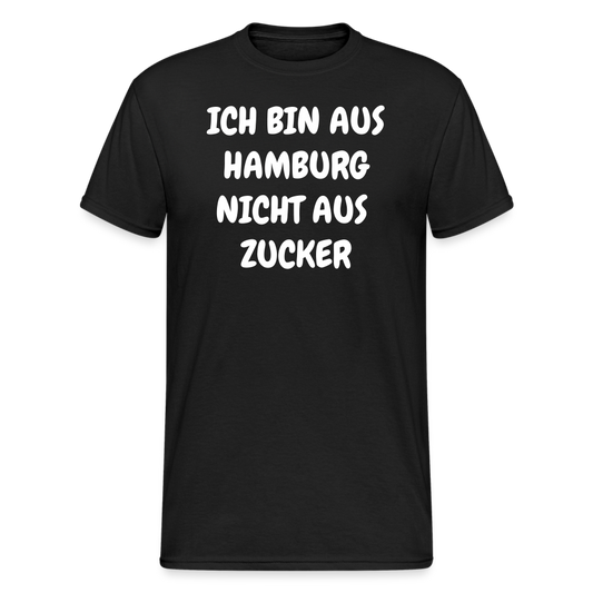 SSW1853 Tshirt ICH BIN AUS HAMBURG NICHT AUS  ZUCKER - Schwarz