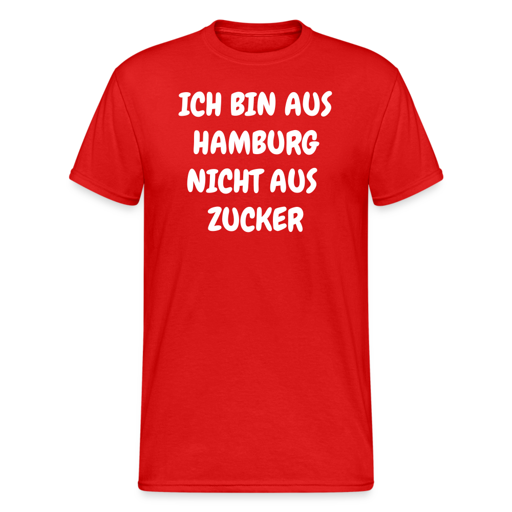 SSW1853 Tshirt ICH BIN AUS HAMBURG NICHT AUS  ZUCKER - Rot