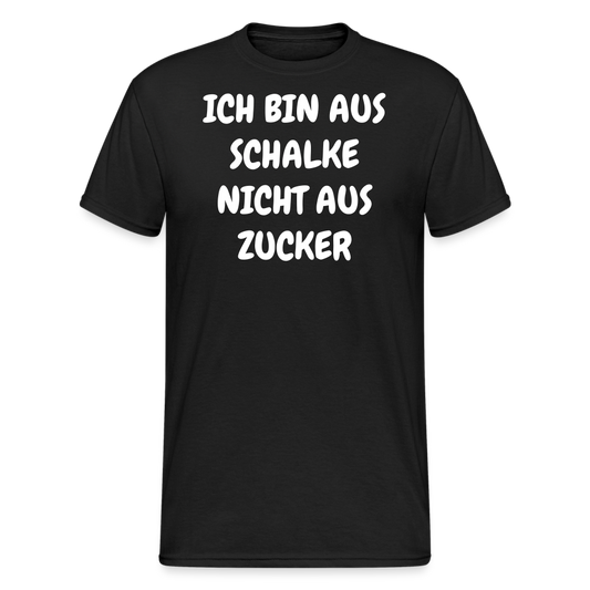 SSW1857 Tshirt ICH BIN AUS SCHALKE NICHT AUS ZUCKER - Schwarz