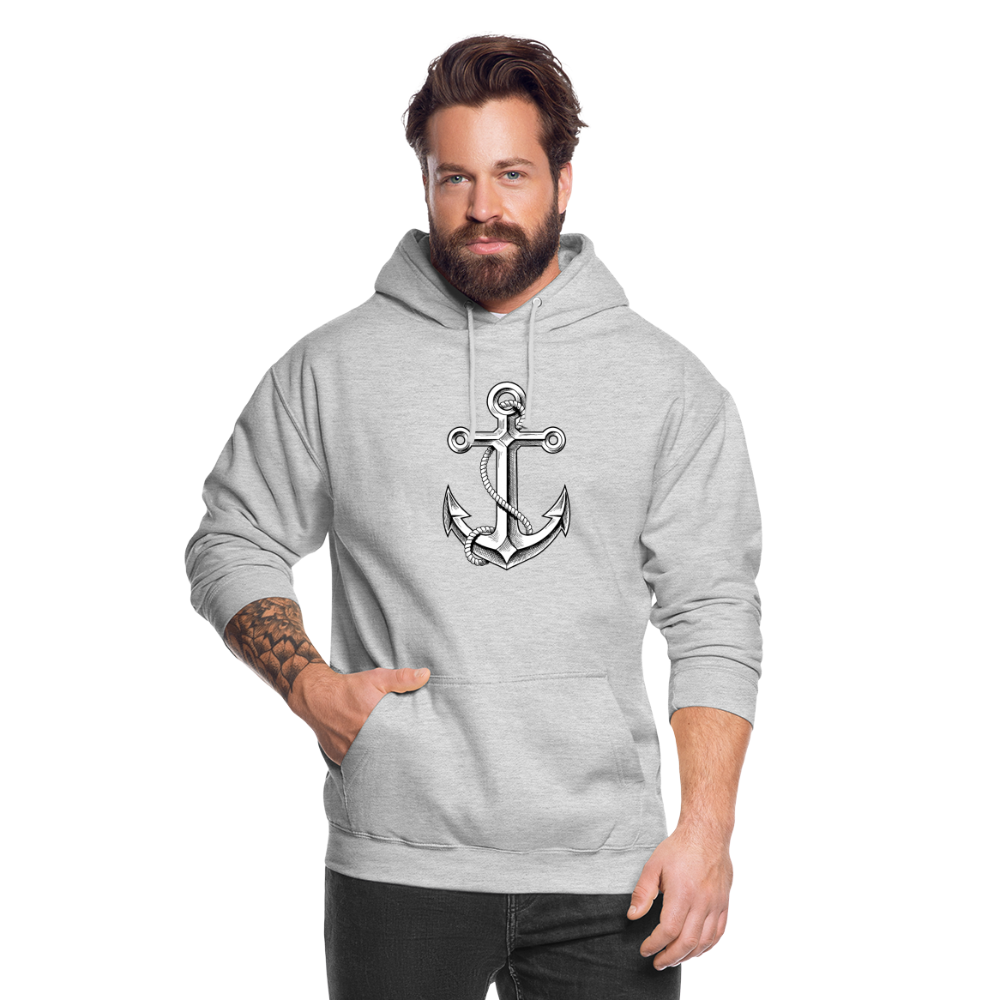 SSW1861 Hoodie Anker - Hellgrau meliert