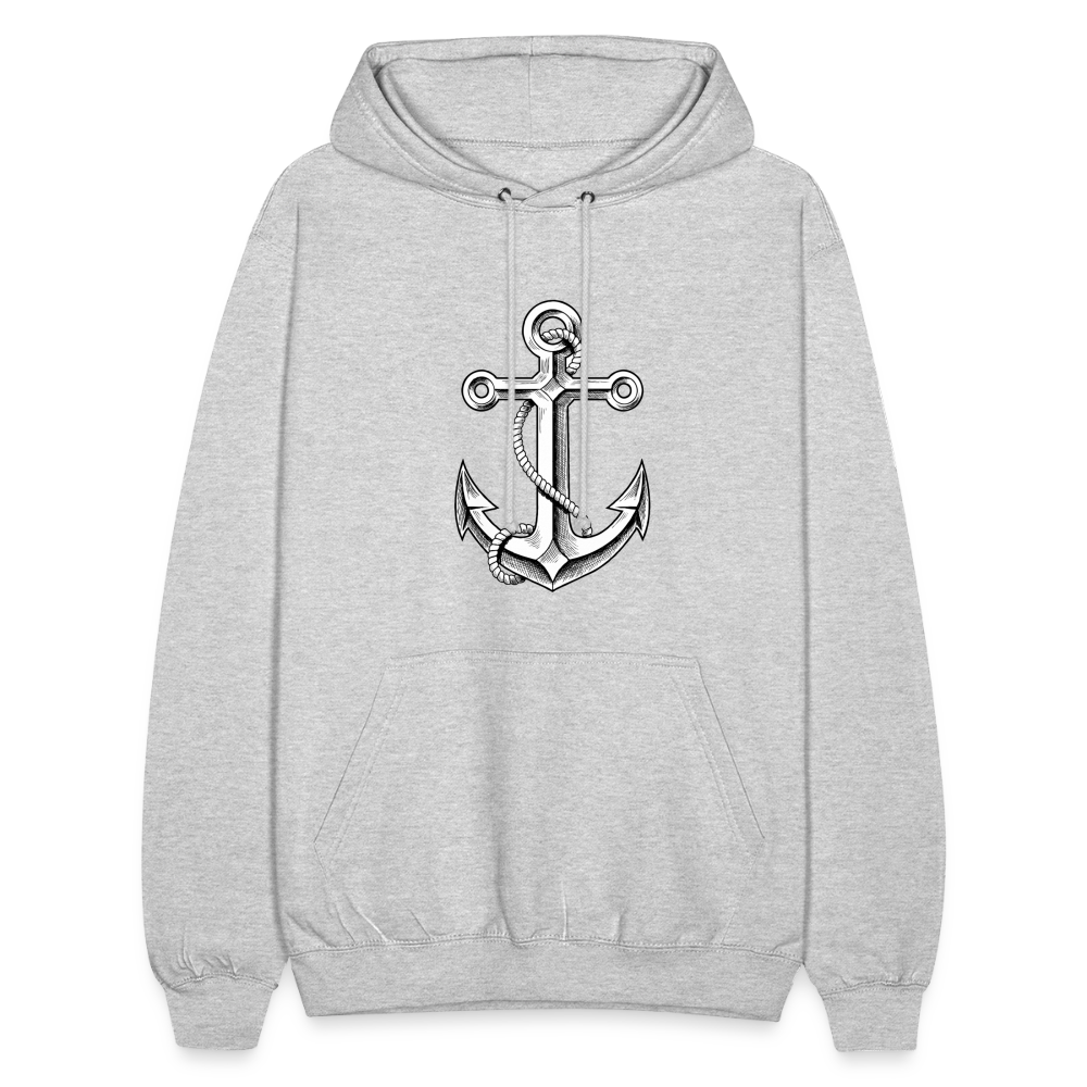 SSW1861 Hoodie Anker - Hellgrau meliert