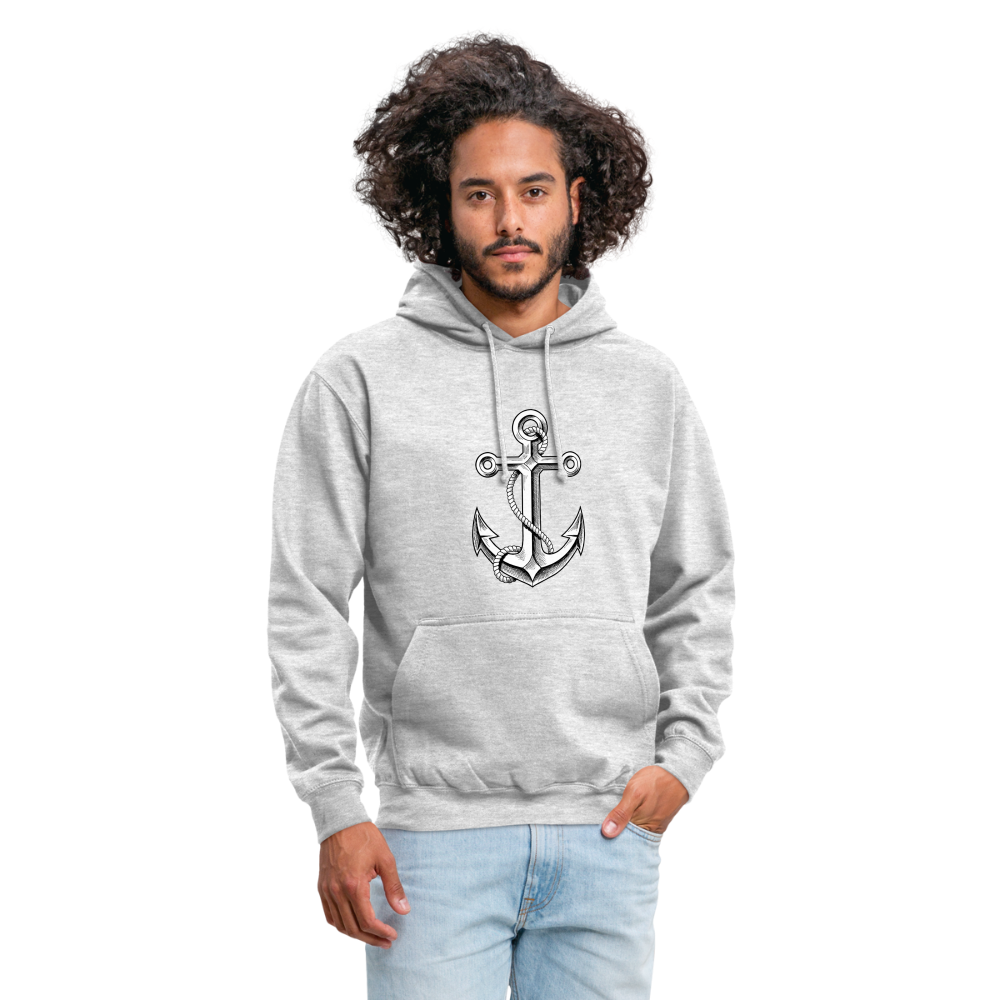 SSW1861 Hoodie Anker - Hellgrau meliert