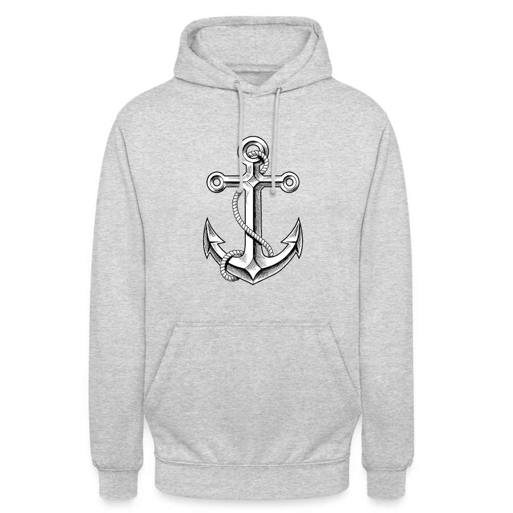 SSW1861 Hoodie Anker - Hellgrau meliert