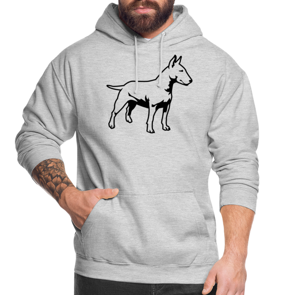SSW1866 Hoodie  Bull Terrier - Hellgrau meliert