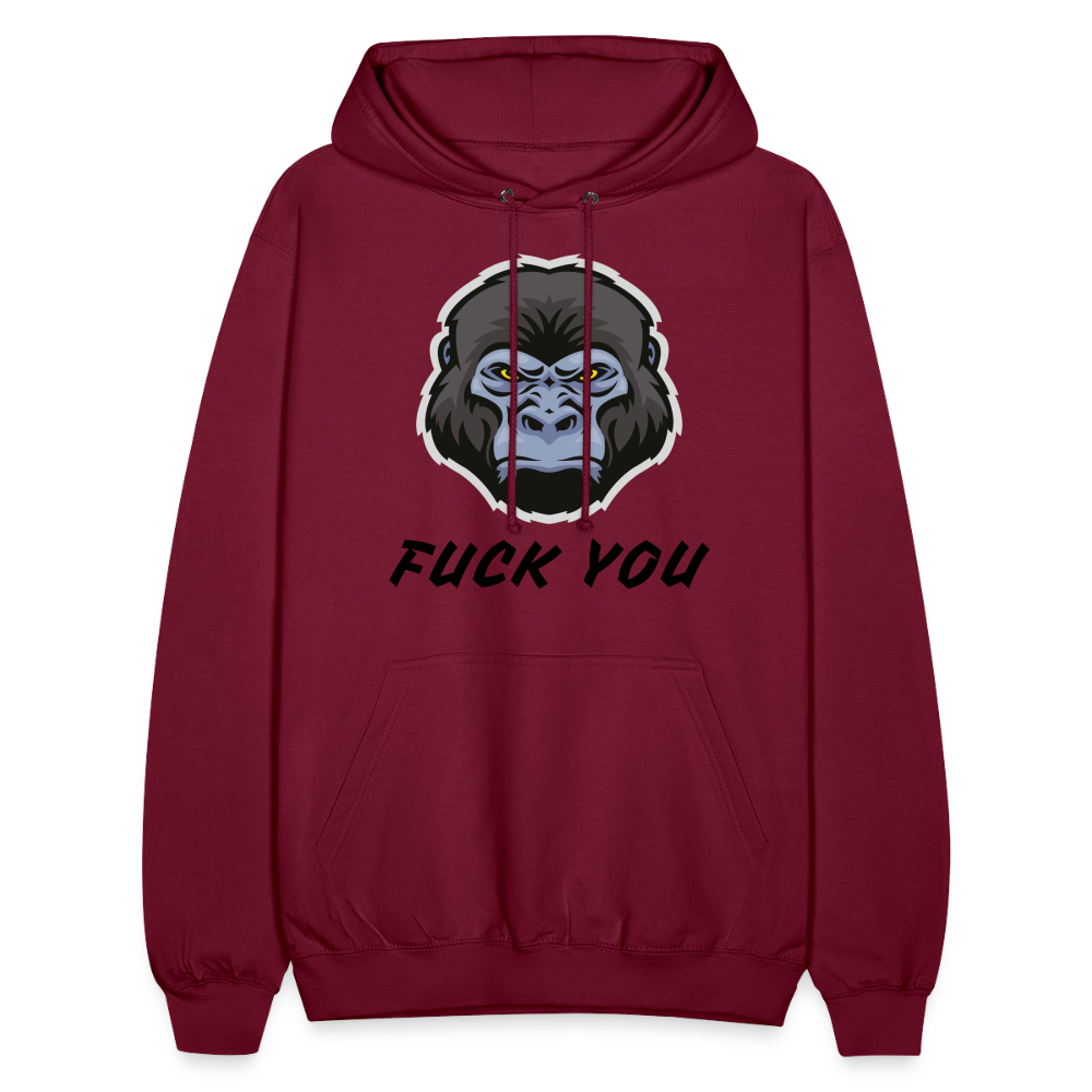 SSW1870 Hoodie  Gorilla FUCK YOU - Bordeaux