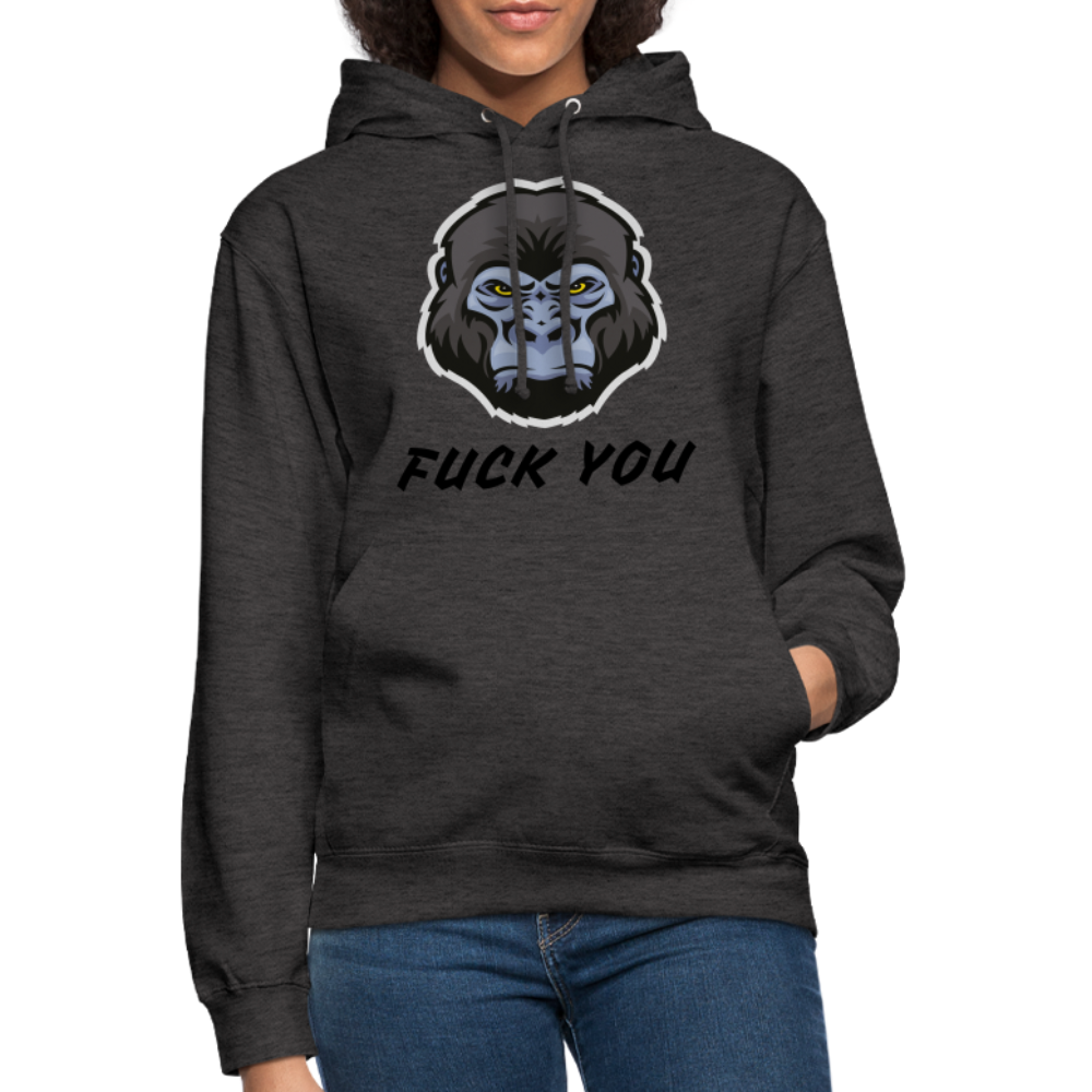 SSW1870 Hoodie  Gorilla FUCK YOU - Anthrazit