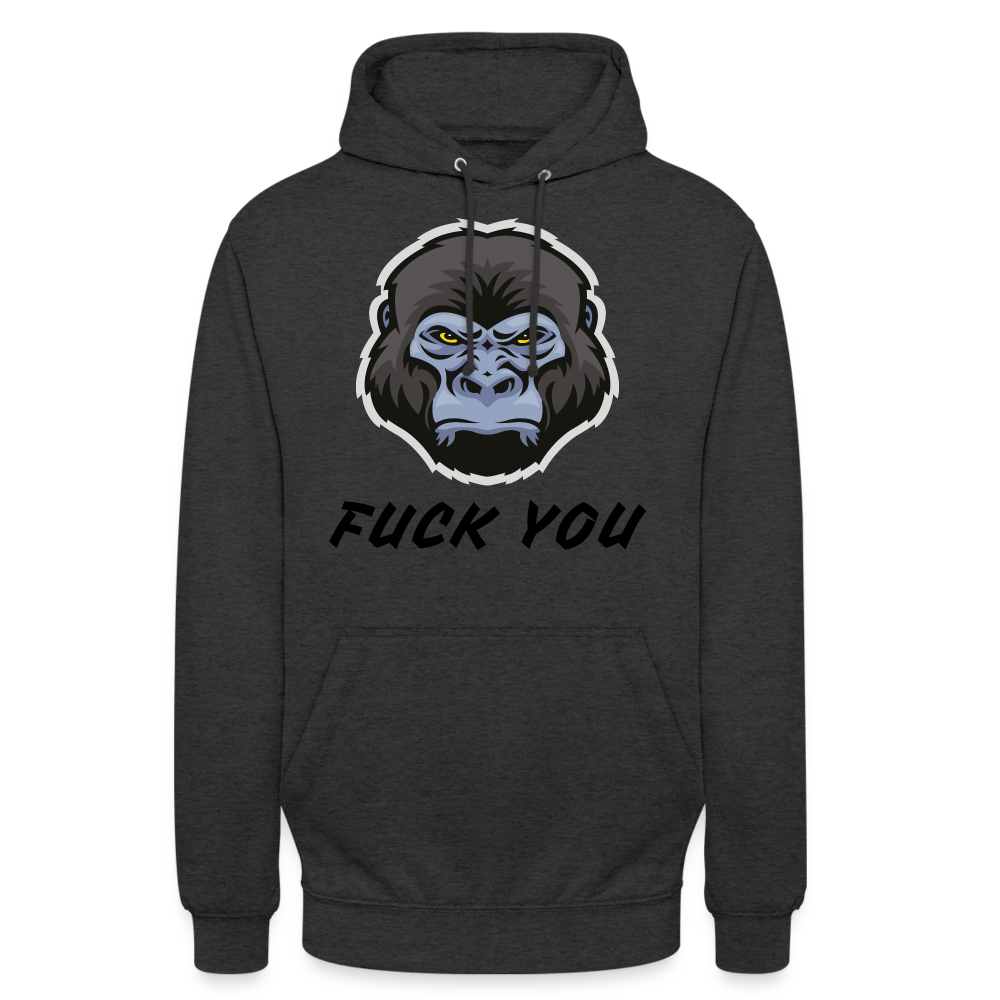 SSW1870 Hoodie  Gorilla FUCK YOU - Anthrazit