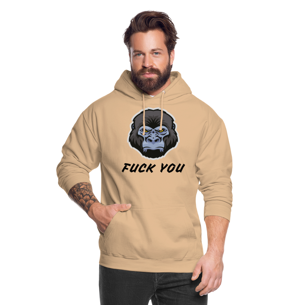 SSW1870 Hoodie  Gorilla FUCK YOU - Beige