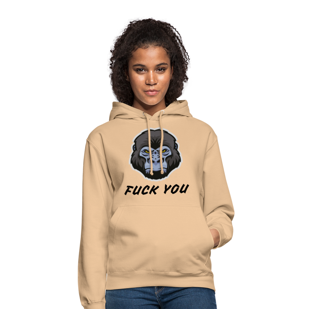SSW1870 Hoodie  Gorilla FUCK YOU - Beige