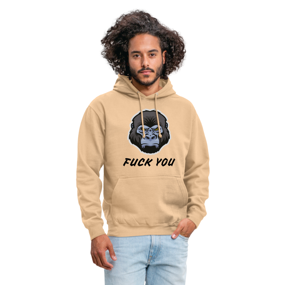 SSW1870 Hoodie  Gorilla FUCK YOU - Beige