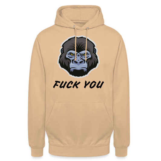 SSW1870 Hoodie  Gorilla FUCK YOU - Beige