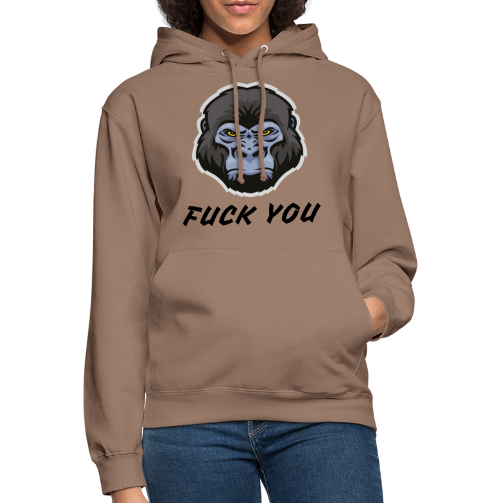 SSW1870 Hoodie  Gorilla FUCK YOU - Mokka