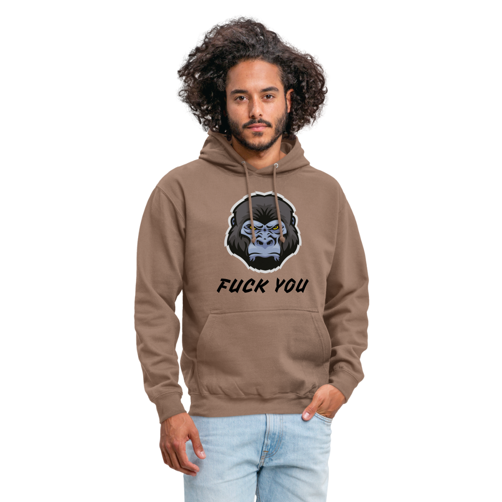 SSW1870 Hoodie  Gorilla FUCK YOU - Mokka