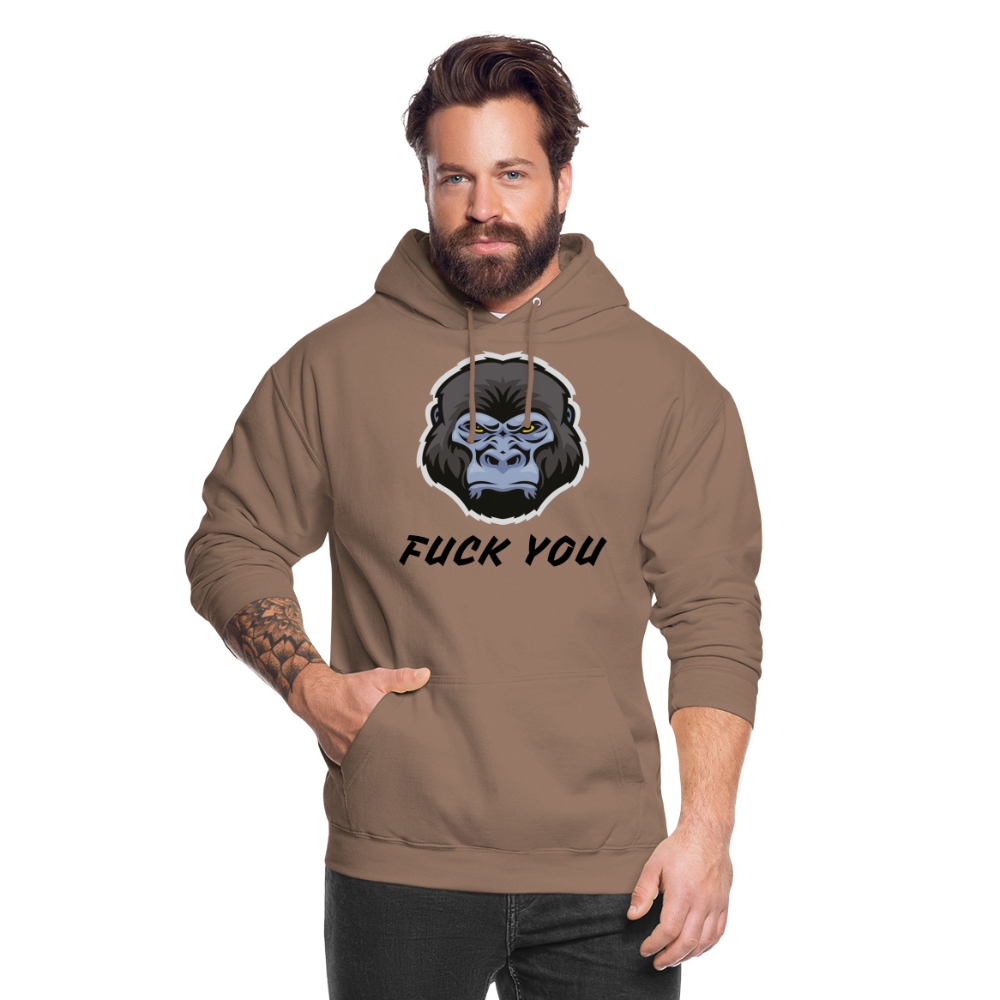 SSW1870 Hoodie  Gorilla FUCK YOU - Mokka