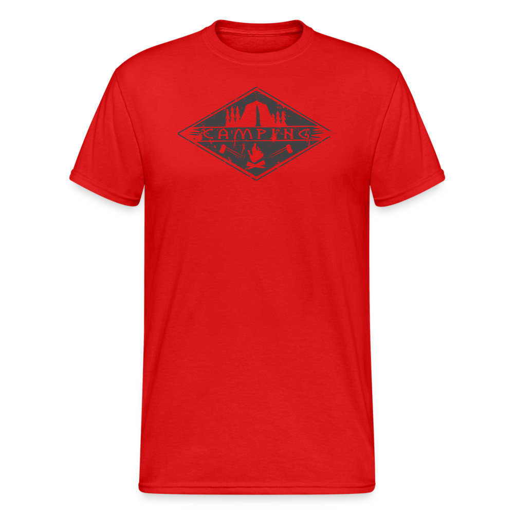 SSW1876 Tshirt camping emblem - Rot