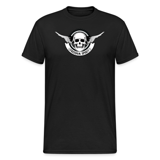 SSW1882 Tshirt Schädel eines Soldaten - Schwarz