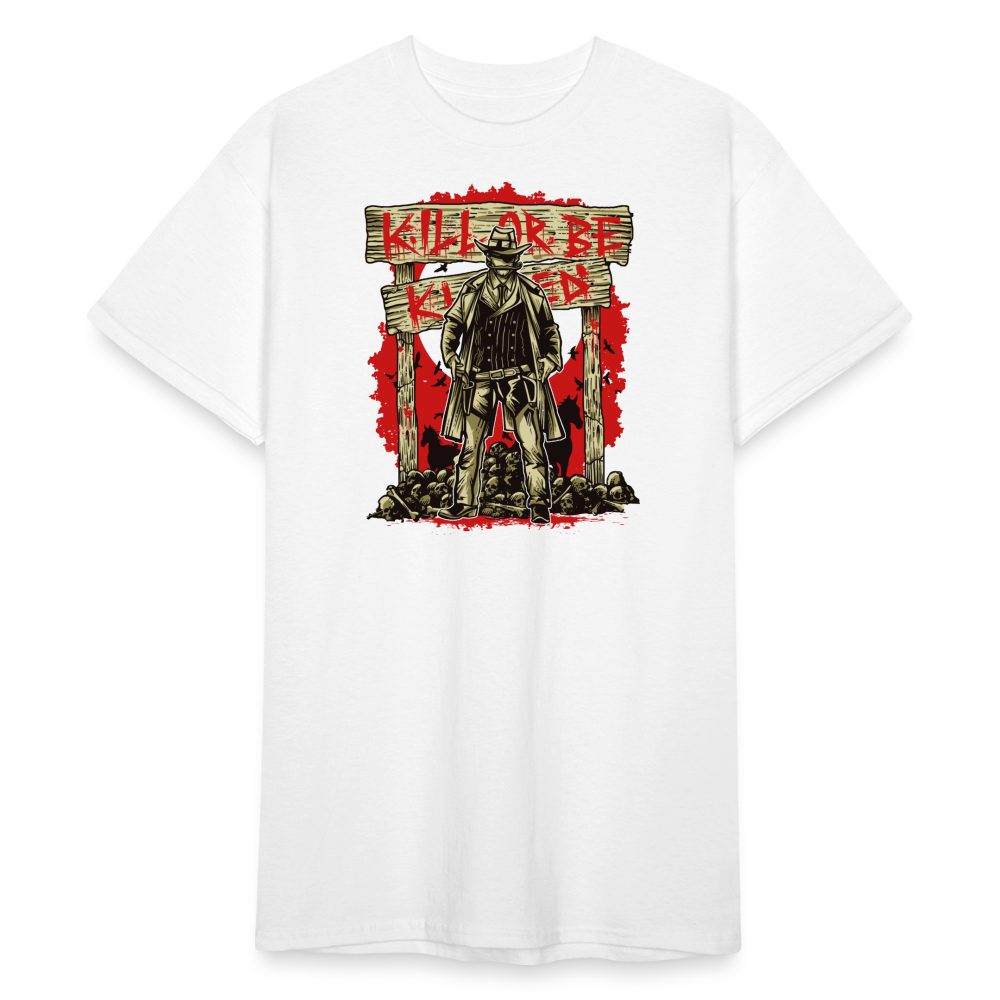 SSW1888 Tshirt töten oder getötet werden - weiß