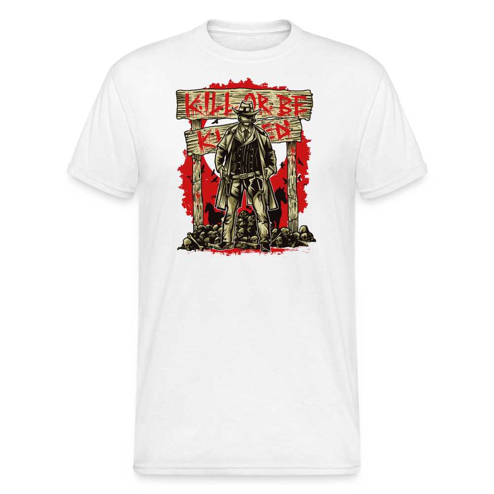 SSW1888 Tshirt töten oder getötet werden - weiß