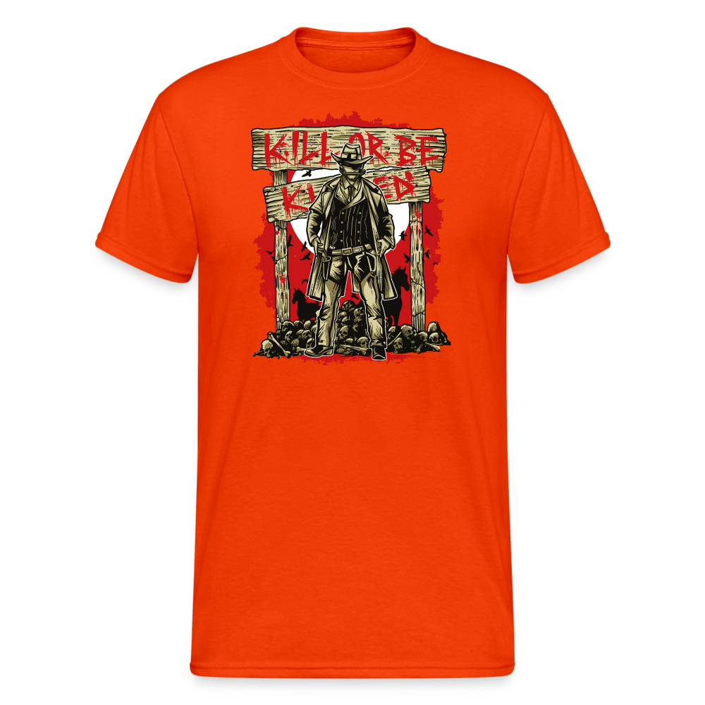 SSW1888 Tshirt töten oder getötet werden - kräftig Orange