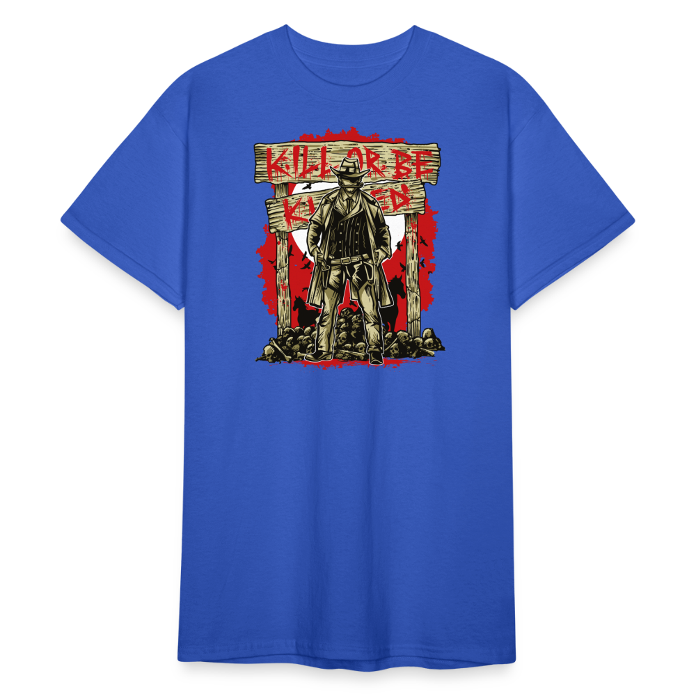 SSW1888 Tshirt töten oder getötet werden - Königsblau