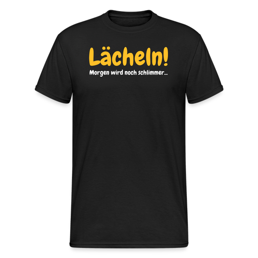 SSW1908 Tshirt Lächeln! - Schwarz