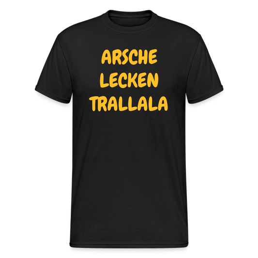 SSW1928 Tshirt ARSCHE LECKEN TRALLALA - Schwarz