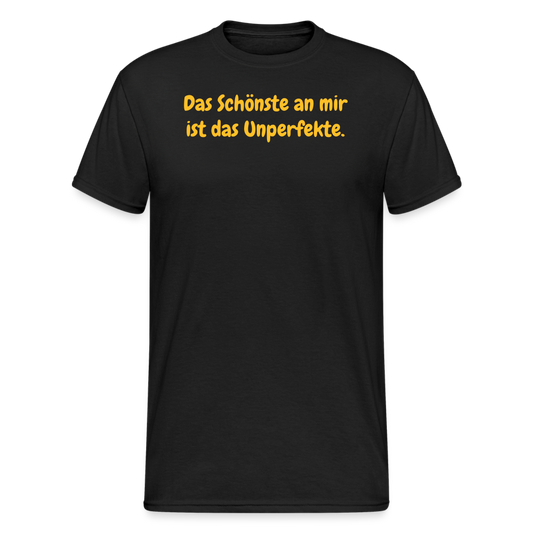 SSW1956 Tshirt Das Schönste an mir ist das Unperfekte. - Schwarz