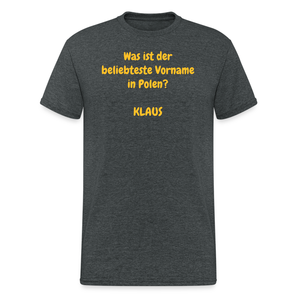 SSW1964 Tshirt Was ist der beliebteste Vorname in Polen?  KLAUS - Dunkelgrau meliert