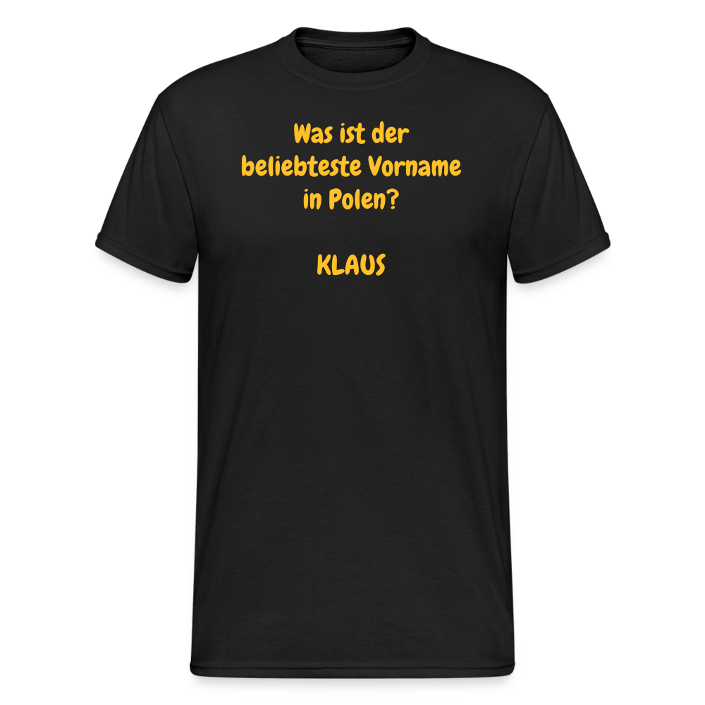 SSW1964 Tshirt Was ist der beliebteste Vorname in Polen?  KLAUS - Schwarz