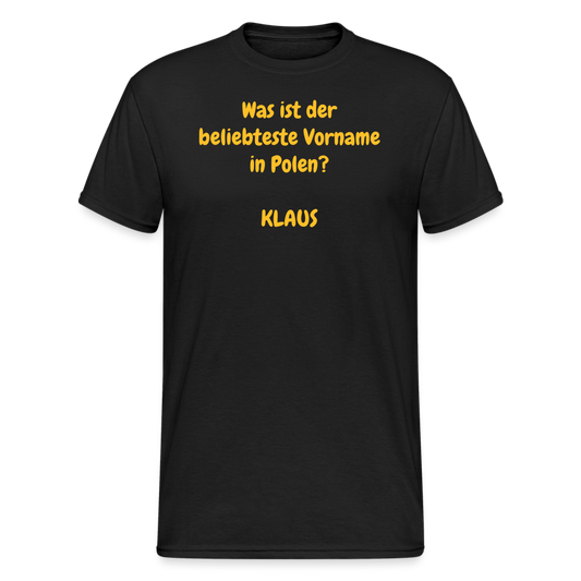 SSW1964 Tshirt Was ist der beliebteste Vorname in Polen?  KLAUS - Schwarz
