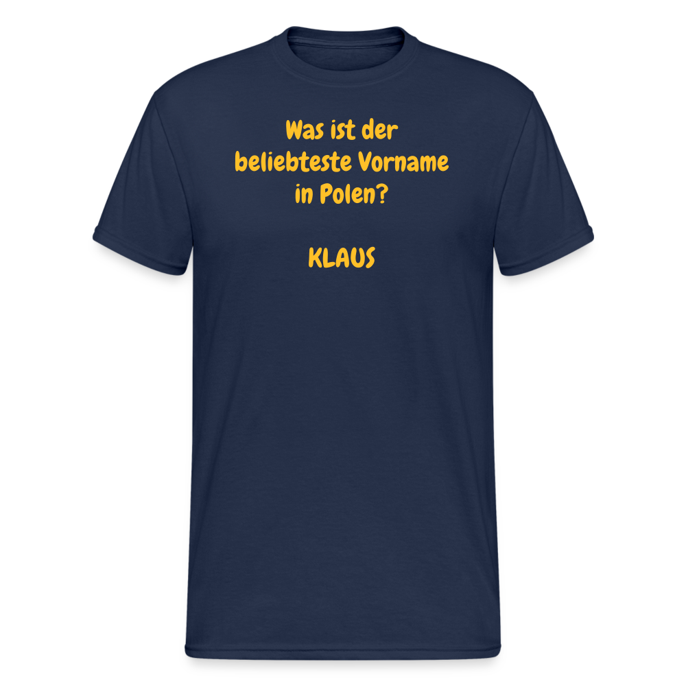 SSW1964 Tshirt Was ist der beliebteste Vorname in Polen?  KLAUS - Navy