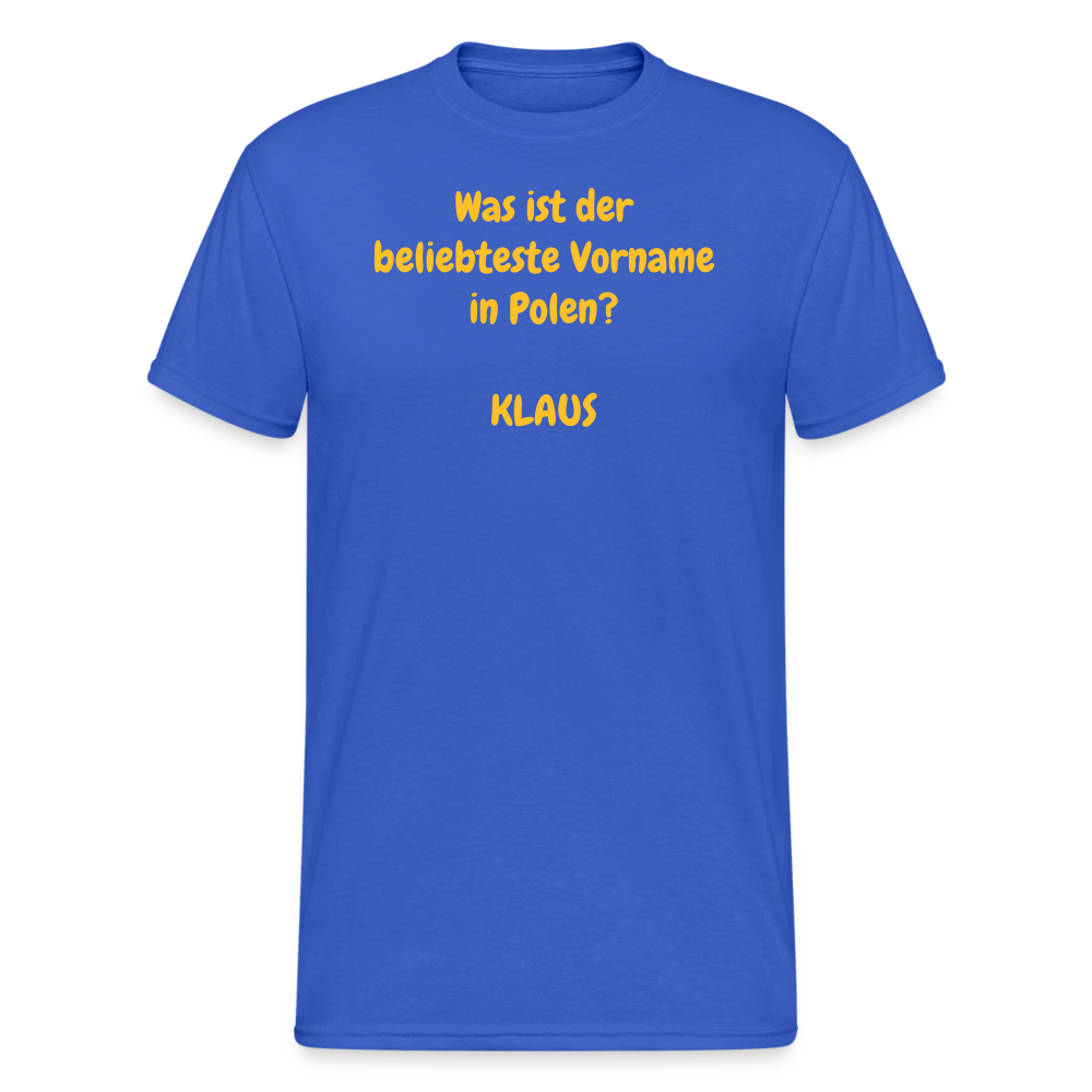 SSW1964 Tshirt Was ist der beliebteste Vorname in Polen?  KLAUS - Königsblau