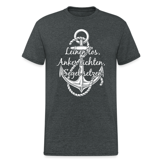 SSW2003 Tshirt Leinen los - Dunkelgrau meliert