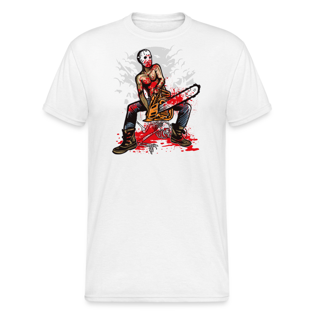 SSW2037 Tshirt Chainsaw Killer - Weiß
