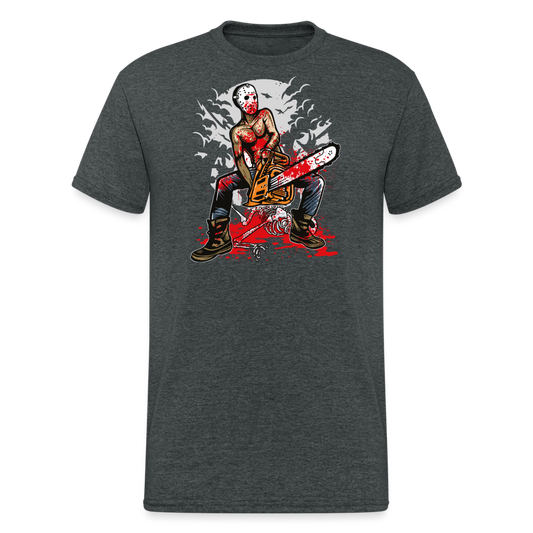 SSW2037 Tshirt Chainsaw Killer - Dunkelgrau meliert