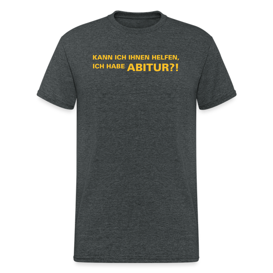 SSW2042 Tshirt Kann ich Ihnen helfen - Dunkelgrau meliert