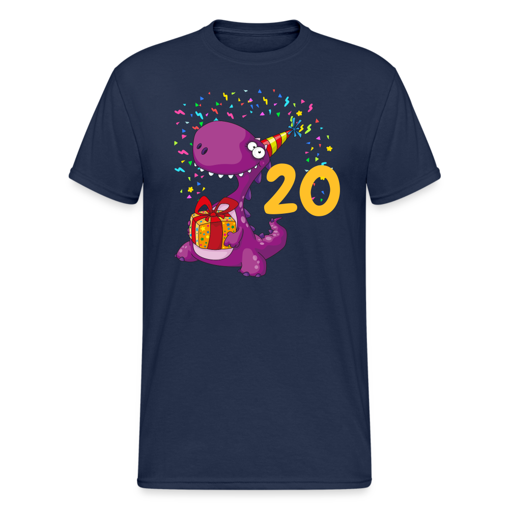 SSW2053 Tshirt Birthday dino 20 - Navy