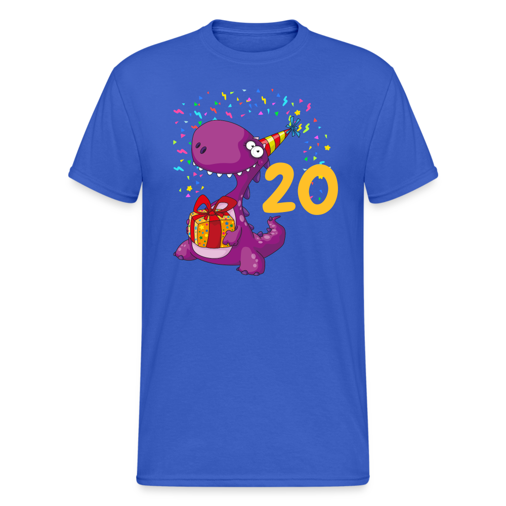 SSW2053 Tshirt Birthday dino 20 - Königsblau