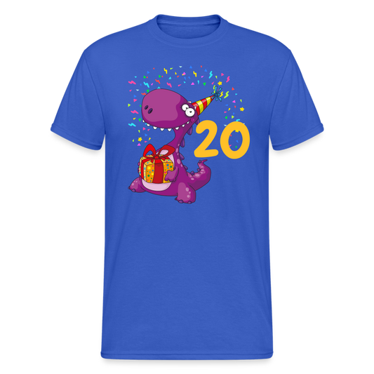 SSW2053 Tshirt Birthday dino 20 - Königsblau