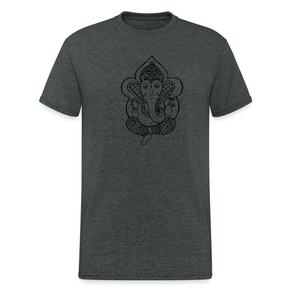 SSW2063 Tshirt Ganesha - Dunkelgrau meliert