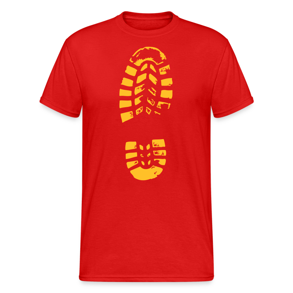 SSW2067 Tshirt Fußabdruck - Rot