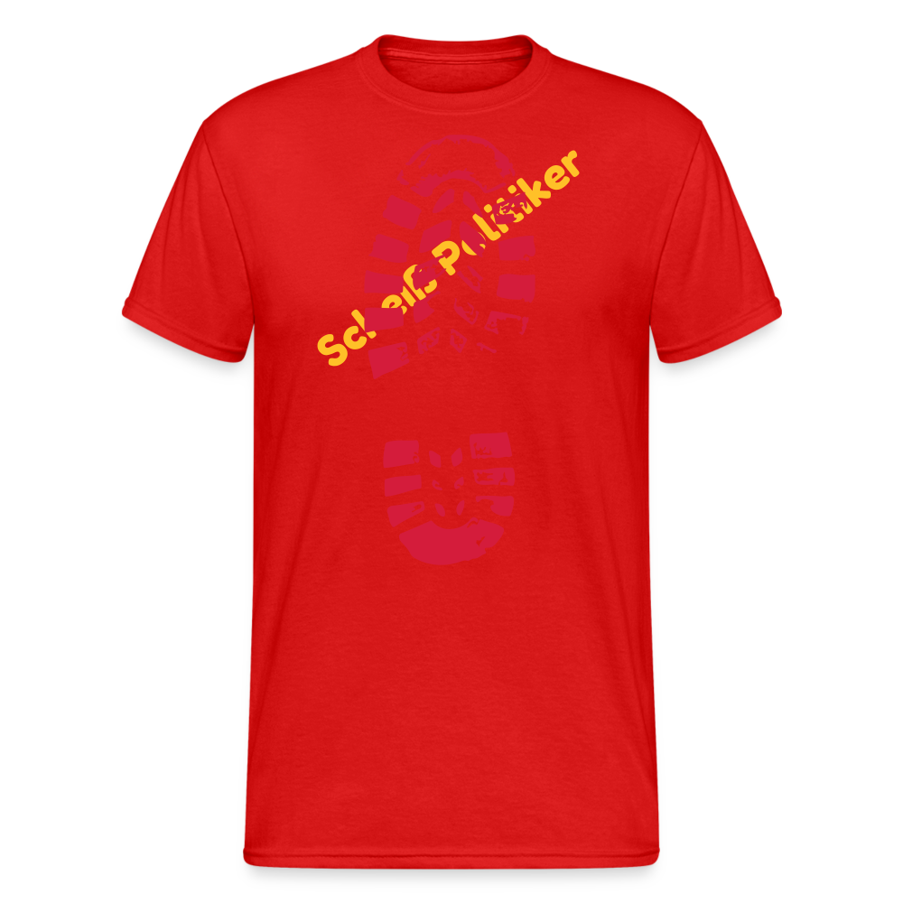 SSW2069 Tshirt Scheiß Politiker - Rot