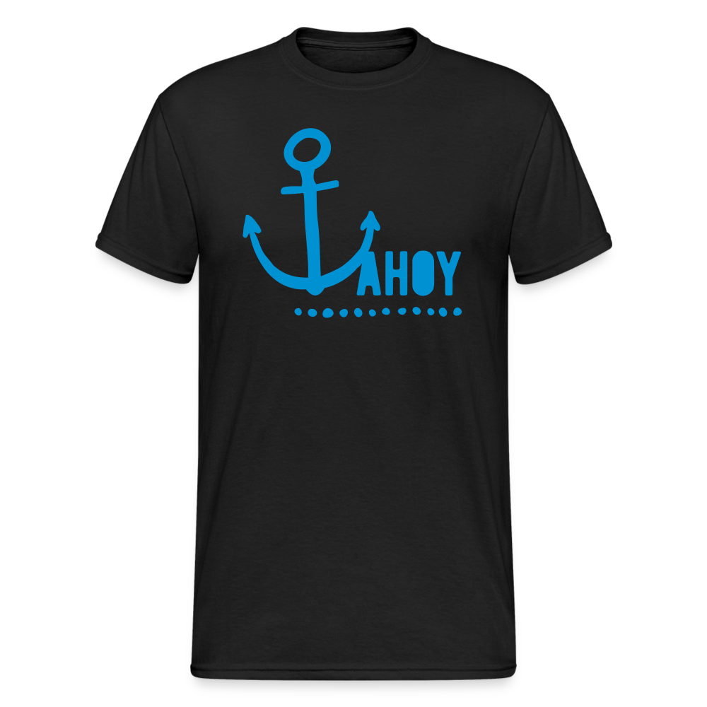 SSW2091 Tshirt Ahoy & Anchor - Schwarz