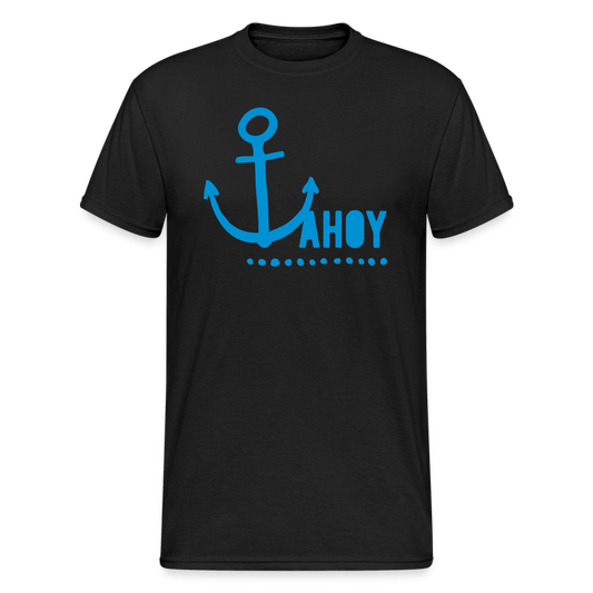 SSW2091 Tshirt Ahoy & Anchor - Schwarz