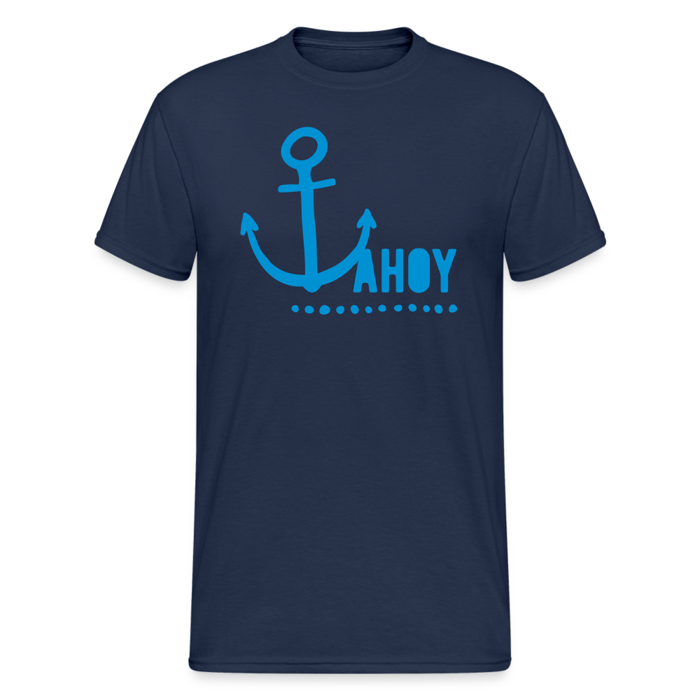 SSW2091 Tshirt Ahoy & Anchor - Navy